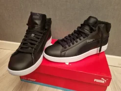Tradera Nya läder fodrade puma skor strl 42> Herresko