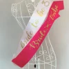 Outlet Nya! Ordensband möhippa, 1 + 6 st vita & rosa bride to be & bride squad Bryllupstilbehør