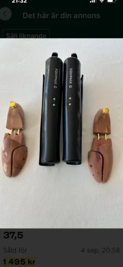 Tradera Nya rödceder trä inlägg och begagnade stövelskaft.> Andre Skoprodukter