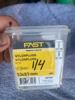 Shop Nylonplugg 10x50 mm Byggematerialer