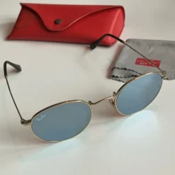 Outlet Nyskick Ray-Ban ROUND METAL RB3447N spegel silver glas 001/30 47 21 140 3N Solbriller