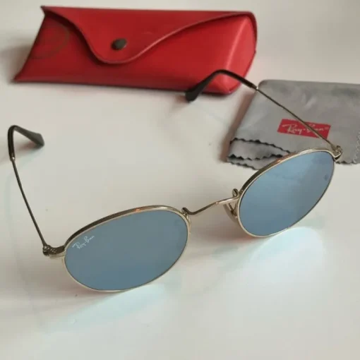 Outlet Nyskick Ray-Ban ROUND METAL RB3447N spegel silver glas 001/30 47 21 140 3N Solbriller
