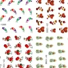 Tradera NYTT! 4 ARK Nageldekorationer / 3D Water Transfer Nail Art Stickers 1265-1268> Manicure, Hånd- & Fodpleje