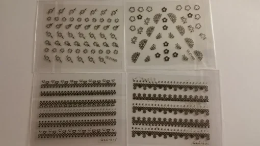 Tradera NYTT! 4 ARK Nageldekorationer / Nail Stickers 19> Manicure, Hånd- & Fodpleje