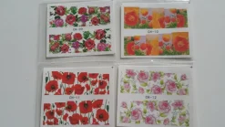 Tradera NYTT! 4 ARK Nageldekorationer / 3D Water Transfer Nail Art Stickers 09-12> Manicure, Hånd- & Fodpleje