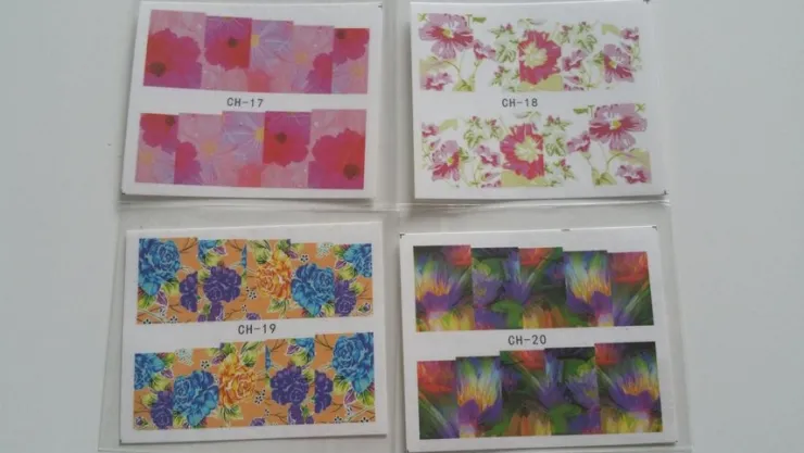 Tradera NYTT! 4 ARK Nageldekorationer / 3D Water Transfer Nail Art Stickers 17-20> Manicure, Hånd- & Fodpleje