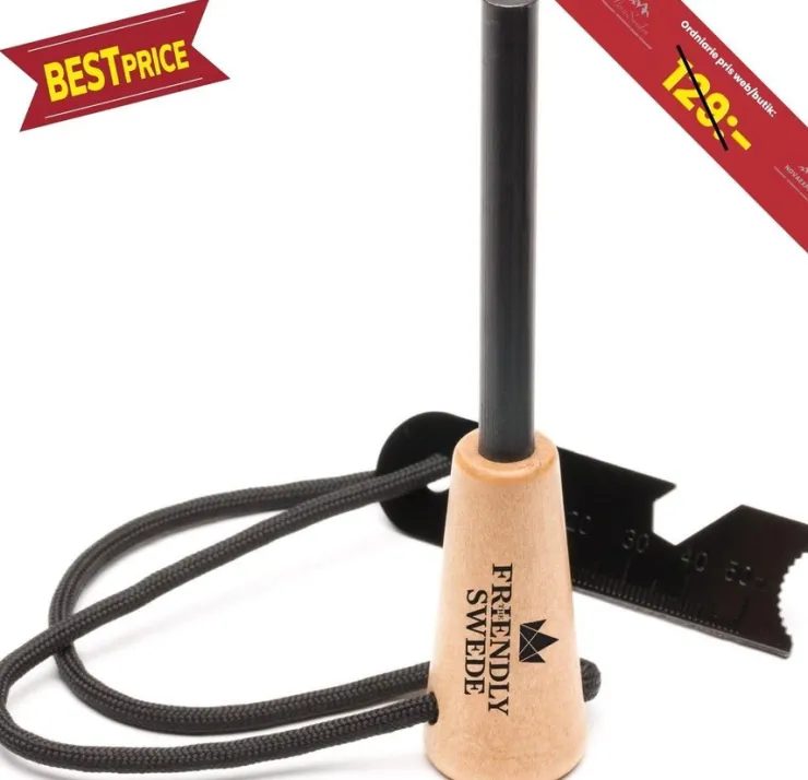 Tradera NYTT Eldstål med trähandtag & flasköppnare Easy Grip | Ord.pris 129kr> Camping & Vandring