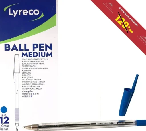 Tradera NYTT 12-pack kulspetspennor | 0,7 mm | blått bläck | perfekt för kontor & skola> Kuglepenne & Tilbehør