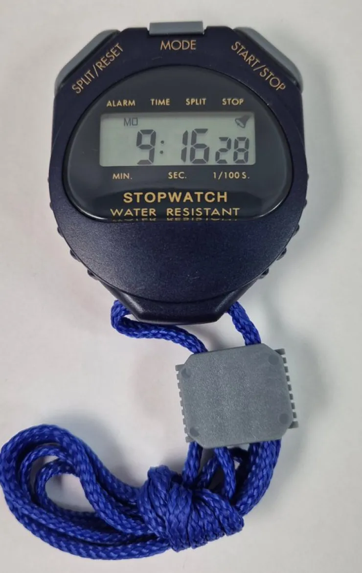 Tradera NYTT Stoppur Stopwatch Svart Tidtagarur Tidtagarklocka Tidtagning Sportur TA TID> Stopure