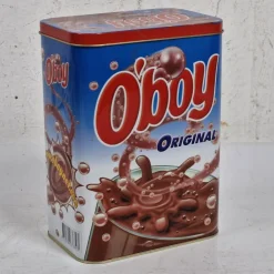 Tradera O'boy burk i plåt - Plåtburk - OBOY - 1900-tal> Metalemballage