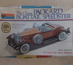 Tradera Obyggd Monogram Packard Boattail Speedster Modellbyggsats 1/24| Plastik Byggesæt