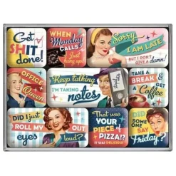 Tradera Office Fun Kontor - Magneter 9 st. små trevliga> Magneter