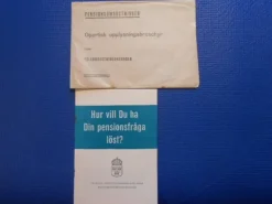 Tradera Opartisk upplysningsbroschyr - Hur vill du ha din pensionsfråga löst> Øvrige Samleobjekter