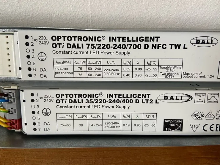 Outlet OPTOTRONIC INTELLIGENT OTi DALI constant current LED power supply x 2 Belysning & Armaturer