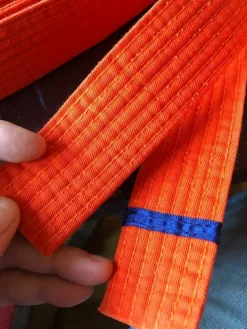 Tradera Orange Kampsport bälte, längd 255 cm,> Kampsport