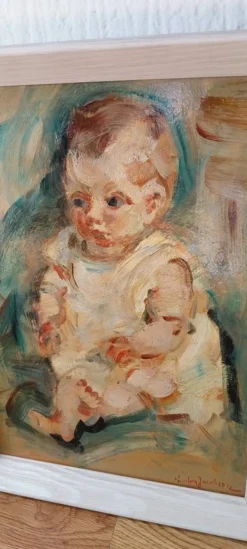 Tradera Original LUDVIG JACOBSEN (1890-1957) Signed Målning. Oljemålning. Oliemaleri.| Anden Kunst