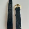 Tradera Original OMEGA klockarmband i svart skinn. Nytt och oanvänt!> Tilbehør & Reservedele