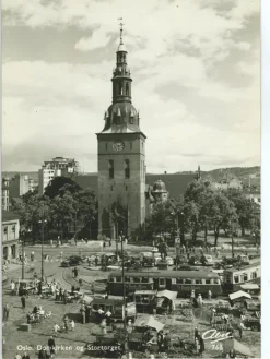 Tradera OSLO DOM KYRKAN OG STORTORGET RIKT FOLKLIV.KV 9.OAV.| Nordiske Lande