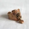 Tradera Ovanlig reglerbart KALEVALA ring med hjärta stämplad KK MADE IN FINLAND.> Ringe