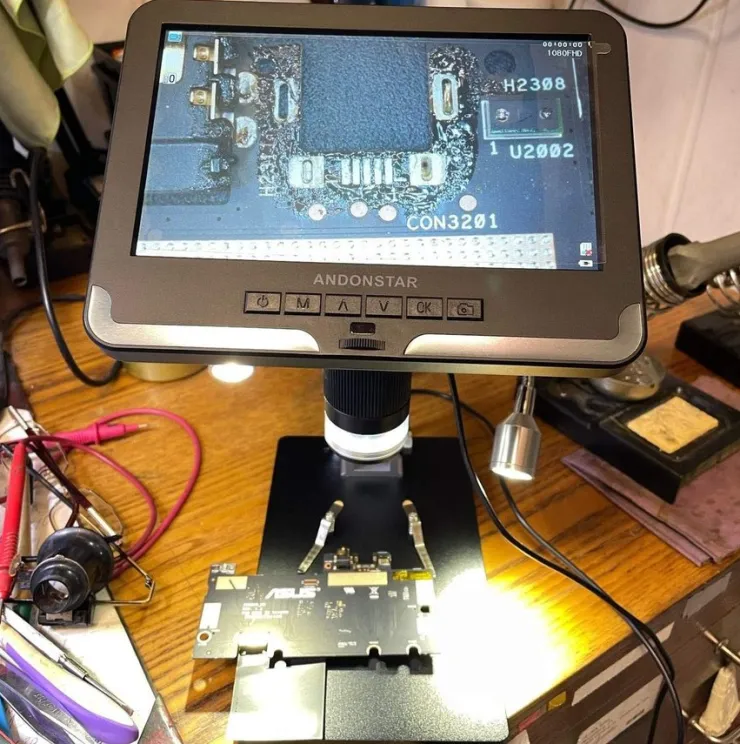 Tradera 1080P 2 megapixlar 200X digitalt mikroskopkit för svetsning, med 2 LED-lampor| Mikroskop