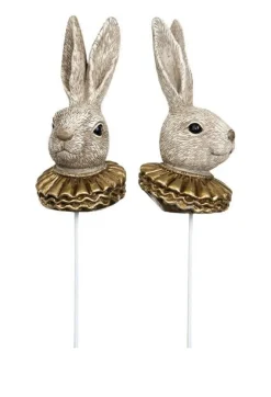 Tradera 2-pack Kanin Dekoration/blomsterpinnar| Havedekorationer
