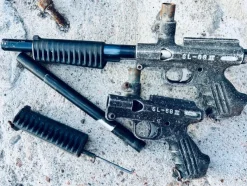 Tradera Paintball 2 st Tippmann SL-68 II Paintball Markörer kal68/ 90 tal> Skydning