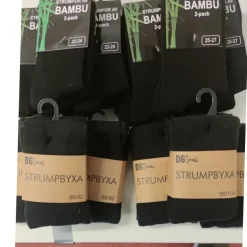 Outlet Paket med bambustrumpor och strumpbyxor - Svart Varepartier