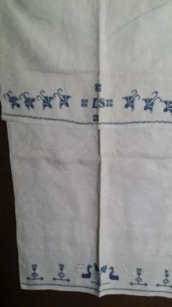 Sale Paradhandduk LINNE handvävd Bredd 46,5 cm/Längd 75 cm Tekstiler