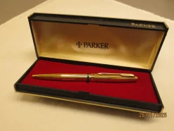 Tradera PARKER 75 KULPENNA VERTICAL LINE 20 MICRON DOUBLE> Kuglepenne & Tilbehør