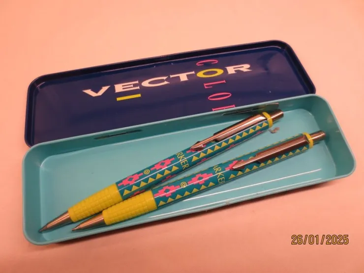 Tradera PARKER VECTOR COLOR KULPENNA OCH TRYCKPENCIL> Kuglepenne & Tilbehør