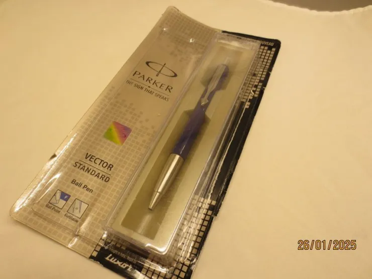 Tradera PARKER VECTOR KULPENNA BLÅ> Kuglepenne & Tilbehør