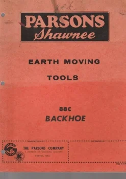 Tradera Parsons Schawnee Earth Moving Reservdelskatalog| Landbrugsmaskiner