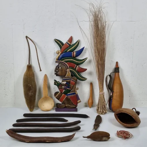 Flash Sale Parti afrikanska föremål - Väggprydnad - Slev - Torkad baobab - Vattenbehållare Øvrige Antikviteter & Design