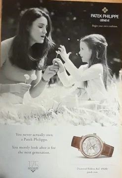 Tradera Patek Philippe Diamond Ribbon USA tidnings annons från 2014> Andet Urrelateret