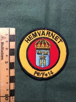Tradera P6/Fo 14 Hemvärnet Tygmärke> Militære Samlerobjekter