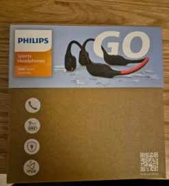 Tradera Philips Go A7607BK Bone Conduction Hörlurar, svart| Høretelefoner