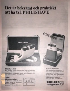Tradera PHILIPS RAKAPPARATER TIDNINGSANNONS 1966| Barbering
