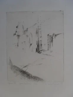 Tradera PIA SCHUTZMAN OPUS 58 JERUSALEM i TORRNÅL (S101:32)| Grafik & Tegninger