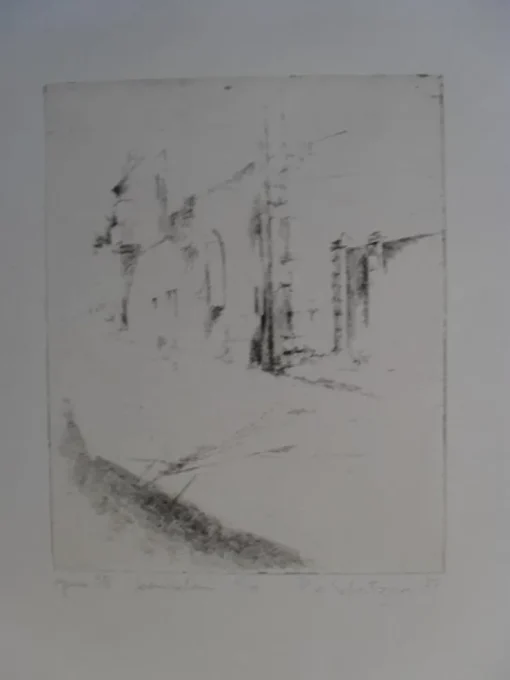 Tradera PIA SCHUTZMAN OPUS 58 JERUSALEM i TORRNÅL (S101:32)| Grafik & Tegninger