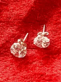 Tradera Piercing, Örhängen, Blingbling 8 mm, Äkta 925 Silver,> Piercinger