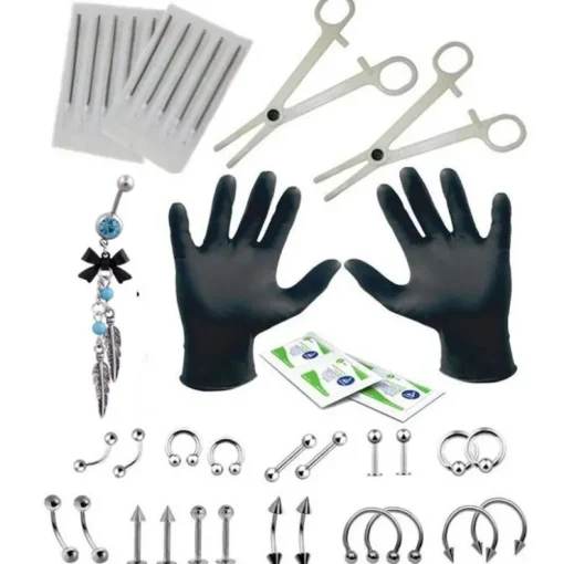 Tradera Piercing Set 40 st. Verktyg> Piercinger