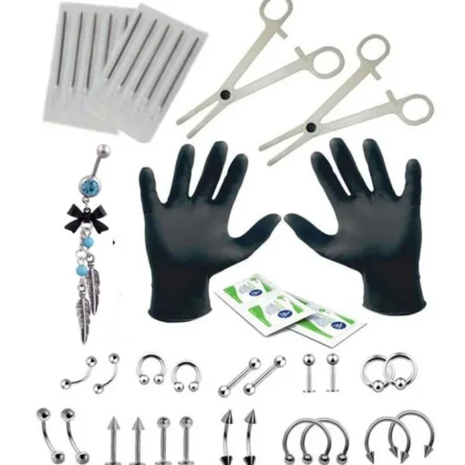 Tradera Piercing Set 40 st. Verktyg> Piercinger