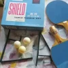 Tradera Pingis set - Shield bordtennisracket 60 tals samlarsak> Bordtennis
