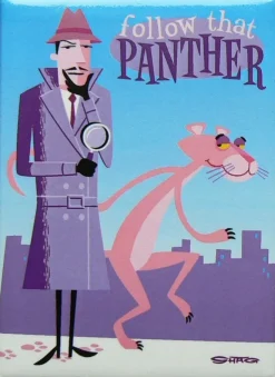 Tradera Pink Panther magnet> Magneter