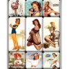 Tradera pinup Pinuppa - Magneter 9 st. små trevliga> Magneter