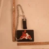 Clearance plånbok pinuppa med röda flames plå 007 Tegnebøger