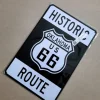 Tradera Plåt skylt - Historisk Route 66 Oklahoma| Veteranbiler Fra Før 1990