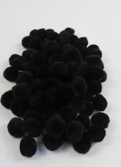 Tradera PomPoms svarta 10mm| Scrapbøger