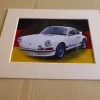 Tradera Porsche 911 Carrera RS Coupe konstfotografi med passepartout> Mobilia