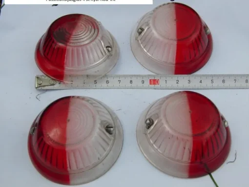 Tradera Possitionsljusglas 4 st nya. Röd-Vit| Lastbiler & Busser